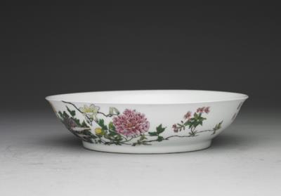 图片[3]-Dish with flowers in falangcai painted enamels, Qing dynasty, Yongzheng reign (1723-1735)-China Archive